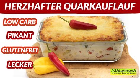 quarkauflauf low carb proteinpulver|Herzhafter Low Carb Quarkauflauf